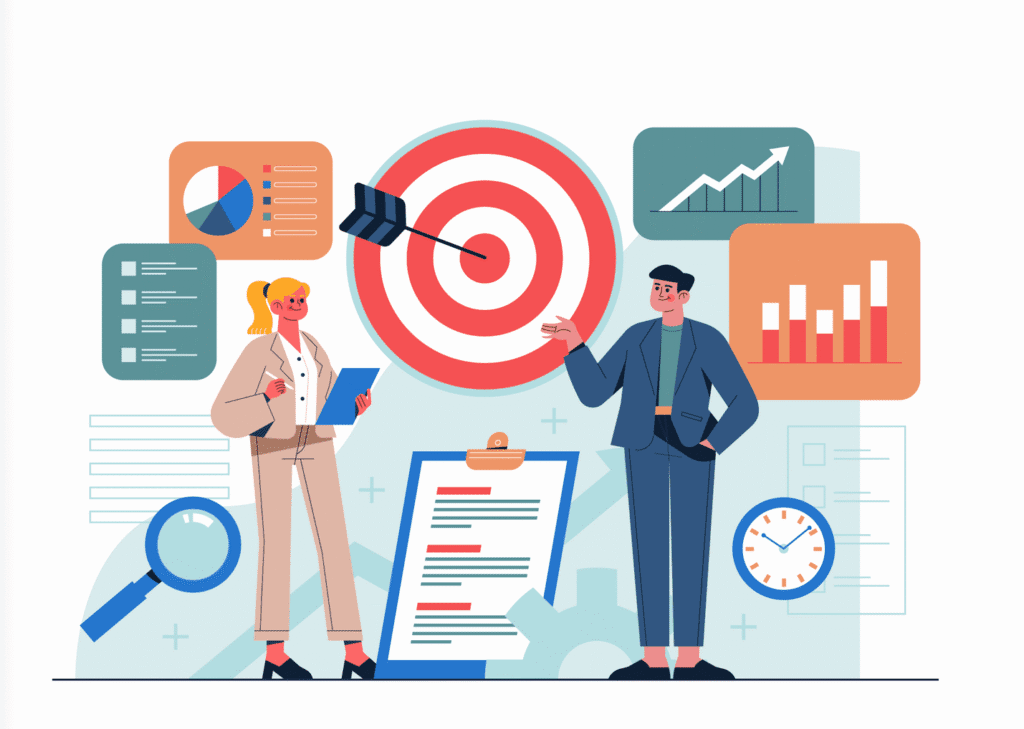 A person and person standing next to a dart boardAI-generated content may be incorrect.